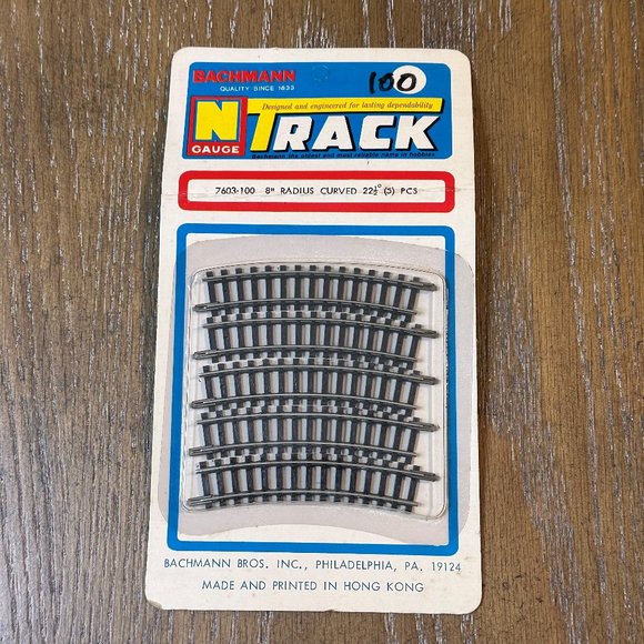NEW Vintage Bachmann N Gauge Train Track 8" Radius Curve - Picture 1 of 6
